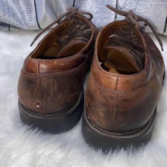 Cole Haan Nathan Oxfords/Dress Shoes Dark Brown Leather Men’s 11 Made in Brazil - Picture 4 of 9